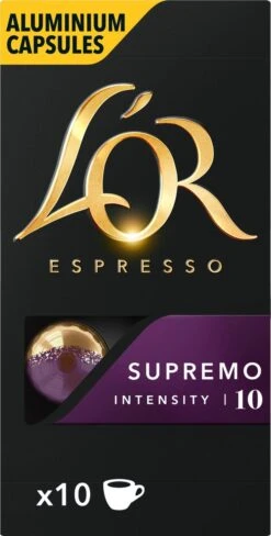 L'OR Espresso Supremo Koffiecups - Intensiteit 10/12 - 10 X 10 Capsules -Koffiedrank Winkel 607x1200 2