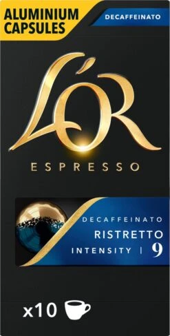 L'OR Espresso Ristretto Decaffeinato - Intensiteit 9/12 - 10 X 10 Capsules -Koffiedrank Winkel 607x1200 7