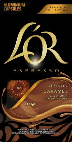 L'OR Espresso Caramel Koffiecups - 10 X 10 Capsules -Koffiedrank Winkel 611x1200 2
