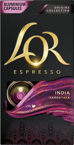 L'OR Espresso Origins India (10) - 10 X 10 Koffiecups -Koffiedrank Winkel 614x1200 1