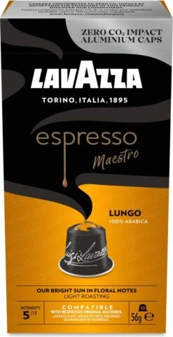 Lavazza Espresso Lungo - Aluminium Nespresso Capsules - 10 Stuks -Koffiedrank Winkel 619x1200 3