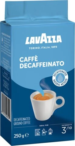 Lavazza Caffe Decaffeinato Filterkoffie - 250 Gram X8 -Koffiedrank Winkel 620x1200 1