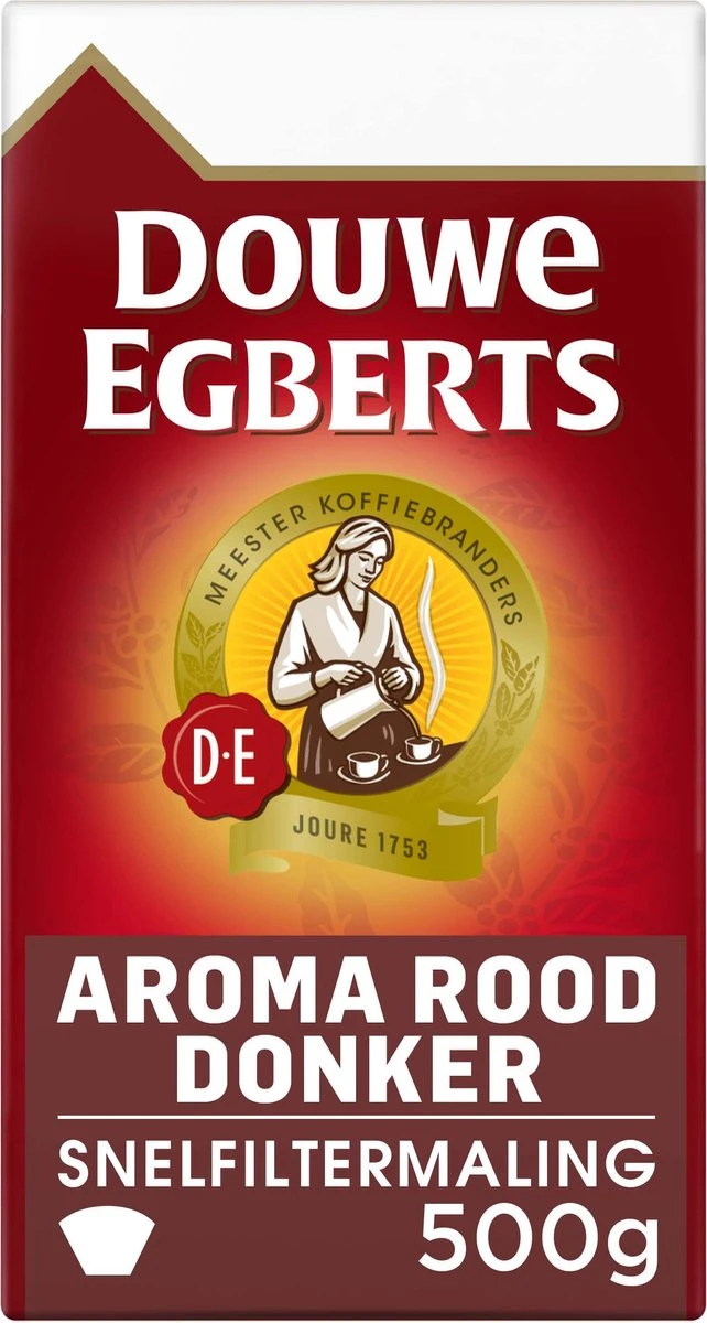 Douwe Egberts Aroma Rood Donker Filterkoffie - 6 X 500 Gram 9 Douwe Egberts Aroma Rood Donker Filterkoffie - 6 X 500 Gram - Afbeelding 8
