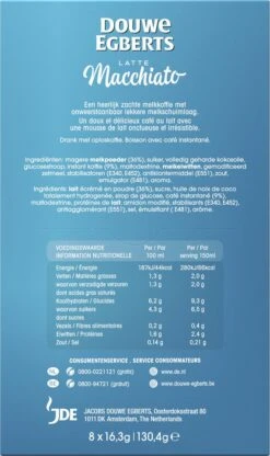 Douwe Egberts Verwenkoffie Latte Macchiato Oploskoffie - 5 X 8 Zakjes -Koffiedrank Winkel 713x1200 2