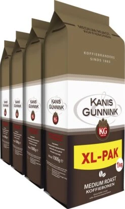 Nieuwkomers 23 Kanis & Gunnink Medium Roast Koffiebonen - 4 X 1000 Gram - Voordeelverpakking