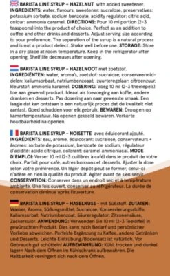 Fitcy | Koffiesiroop | Hazelnoot | Barista Syrup | Zero | Vegan | Vetvrij | Suikervrij | Keto-vriendelijk | Koffie | Siroop | MET DOSEERPOMP | 1L -Koffiedrank Winkel 739x1200