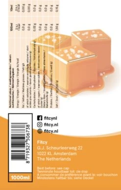 Fitcy | Koffiesiroop | Salted Caramel | Barista Syrup | Zero | Vegan | Vetvrij | Suikervrij | Keto-vriendelijk | Koffie | Siroop | MET DOSEERPOMP | 1L -Koffiedrank Winkel 764x1200 1