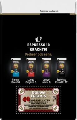 Douwe Egberts Espresso Krachtig (10) - 5 X 40 Koffiecups -Koffiedrank Winkel 766x1200