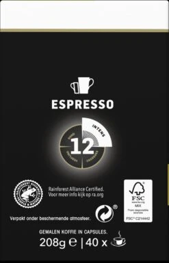 Douwe Egberts Espresso Ristretto Koffiecups (12) - 5 X 40 Koffiecups -Koffiedrank Winkel 770x1200 1