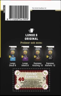 Douwe Egberts Lungo Original Koffiecups (6) - 5 X 40 Koffiecups -Koffiedrank Winkel 770x1200 3