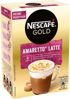 Nescafé Gold Amaretto Latte Oploskoffie - 6 Doosjes à 8 Zakjes 11 Nescafé Gold Amaretto Latte Oploskoffie - 6 Doosjes à 8 Zakjes -Koffiedrank Winkel 855x1200 4