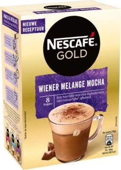 Nescafé Gold Wiener Melange Mocha Oploskoffie - 6 Doosjes à 8 Zakjes -Koffiedrank Winkel 856x1200 1
