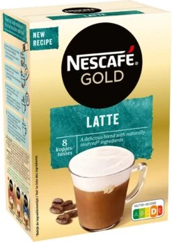 Nescafé Gold Latte Macchiato Oploskoffie - 6 Doosjes à 8 Zakjes -Koffiedrank Winkel 856x1200 2
