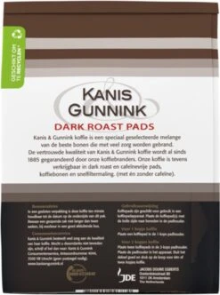 Kanis & Gunnink Dark Roast Koffiepads - 10 X 36 Pads 9 Kanis & Gunnink Dark Roast Koffiepads - 10 X 36 Pads -Koffiedrank Winkel 894x1200