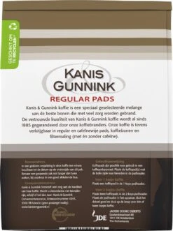 Kanis & Gunnink Regular Koffiepads - 10 X 36 Pads -Koffiedrank Winkel 895x1200 1