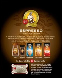 Douwe Egberts Espresso Sticks Oploskoffie - 6 X 25 Zakjes -Koffiedrank Winkel 958x1200