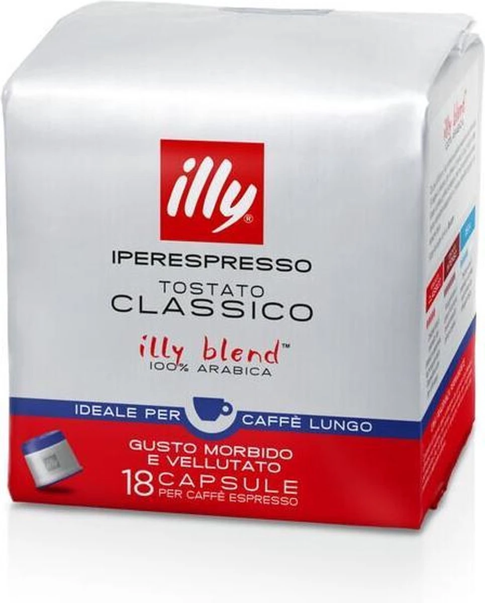 Illy Iperespresso Classico Lungo 18 Capsules 3 Illy Iperespresso Classico Lungo 18 Capsules