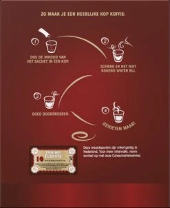 Douwe Egberts Aroma Rood Sticks Oploskoffie - 6 X 25 Zakjes -Koffiedrank Winkel 981x1200 2